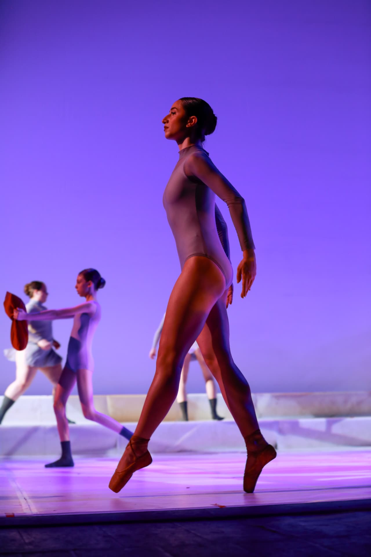 Danzatrice sulle punte in scena